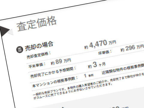  売主が「本当に知りたい情報」が凝縮された不動産査定書